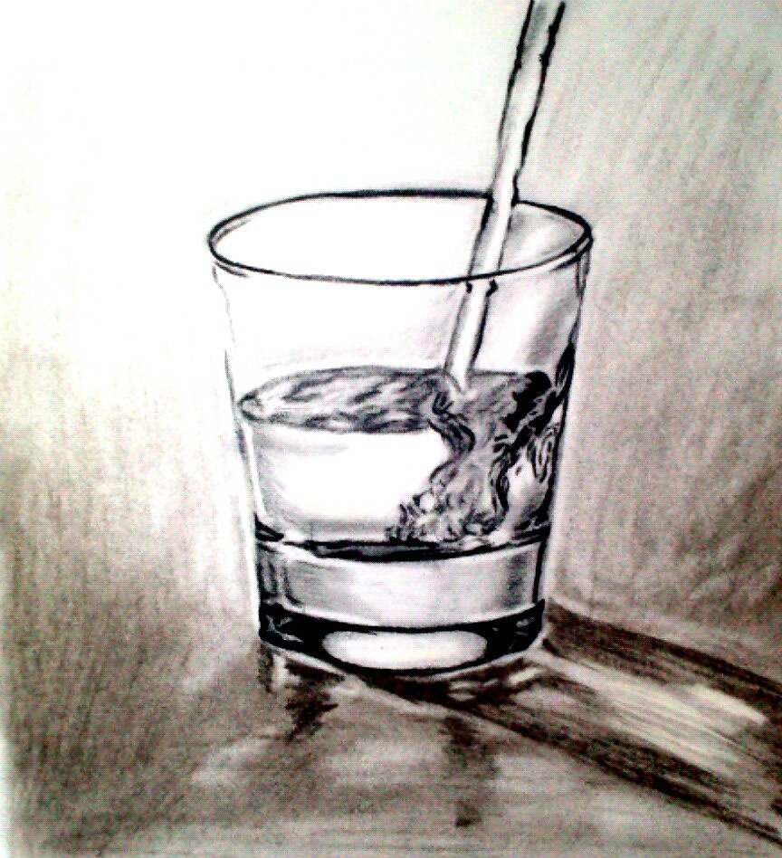 Стакан воды карандашом. Стакан воды. Стакан рисунок. Стакан воды нарисованный. Стакан воды рисунок.